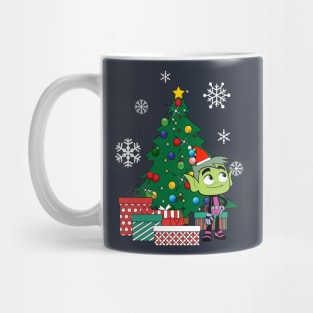 Teen Titans Beast Boy Around The Christmas Tree Mug